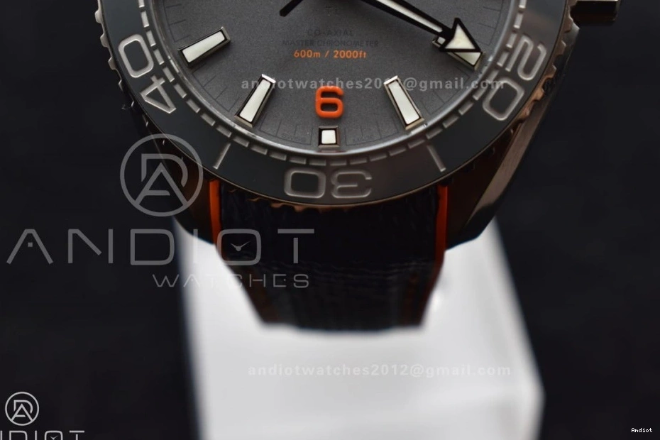 SS Nylon Dial Planet V 43.5mm Best A8900 Super Strap Clone Gray Bezel on 1010 Orange Black Ocean ModernLook VSF 1:1 Edition 0719